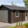 Blokhut garage met zadeldak