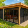 Tuinhuis tuinkamer met platdak