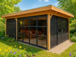 Tuinhuis tuinkamer met platdak