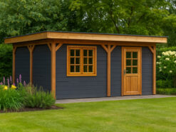 Tuinhuis platdak.