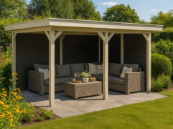 Tuinhuis luifel platdak